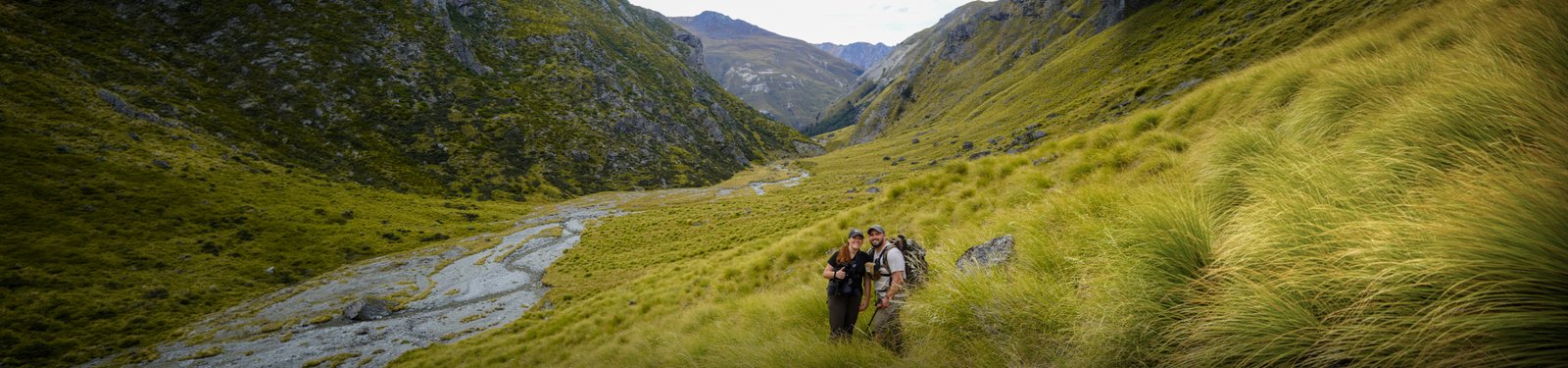 Exploring the mountains of New Zealand